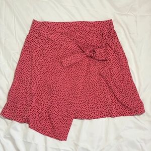 Tie Closure Mini Skirt